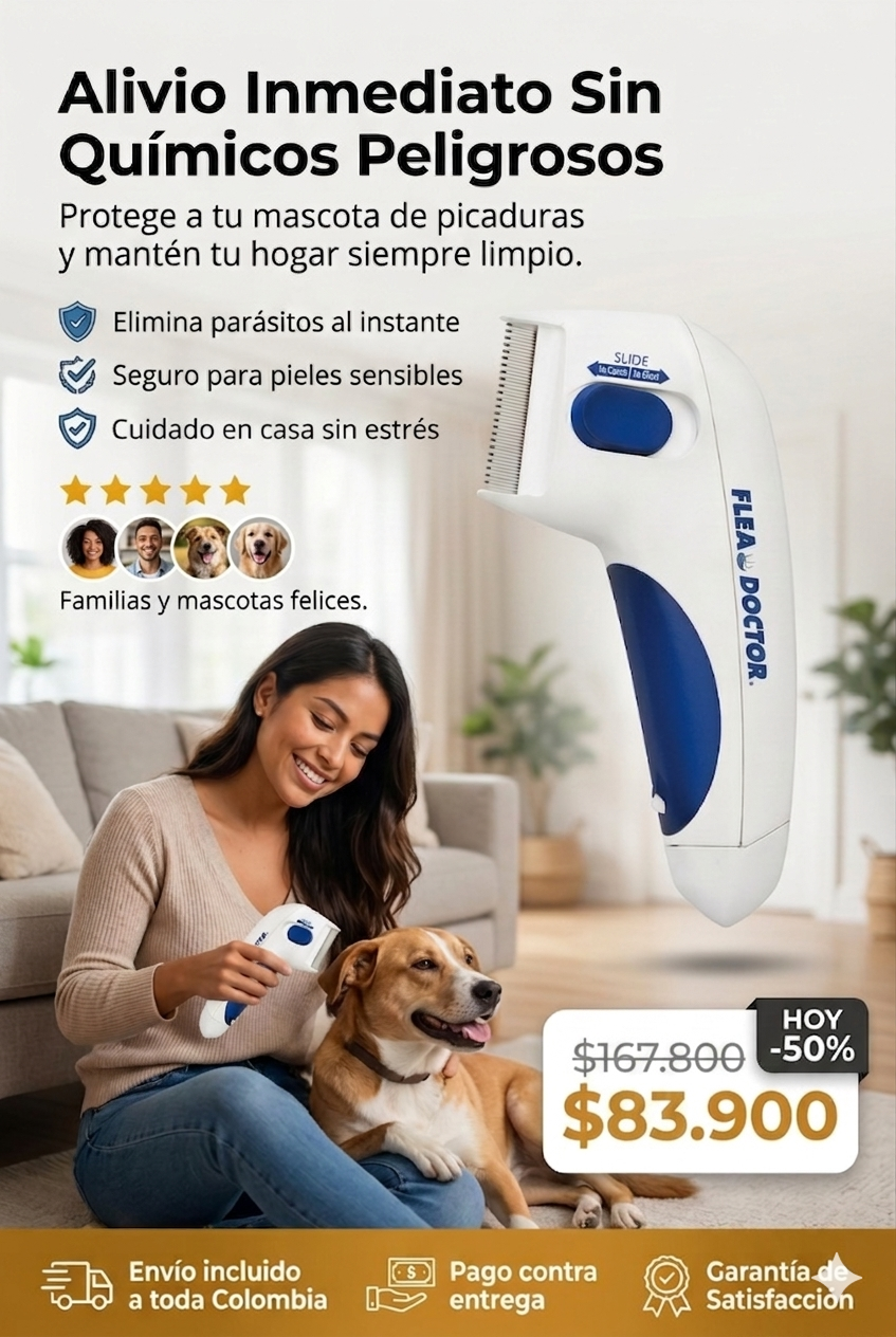 peine eléctrico mata las pulgas