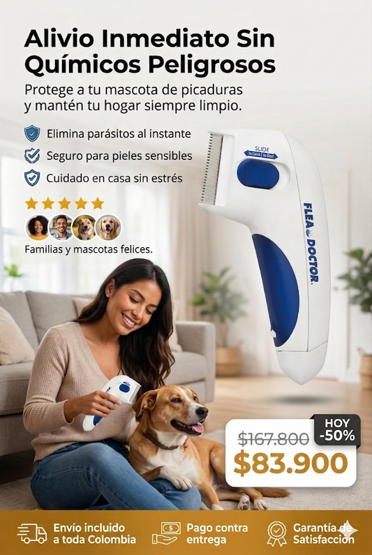 peine eléctrico mata las pulgas